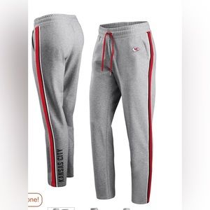 Women's WEAR by Erin Andrews Heathered Gray KC Chiefs Plus Size Sweatpants